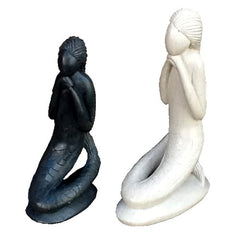 Soapstone Mermaid Sculptures