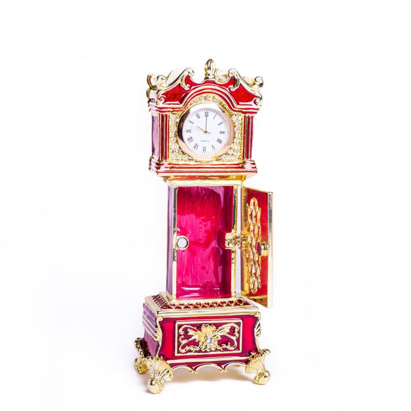 Red Big Ben Clock Trinket Box