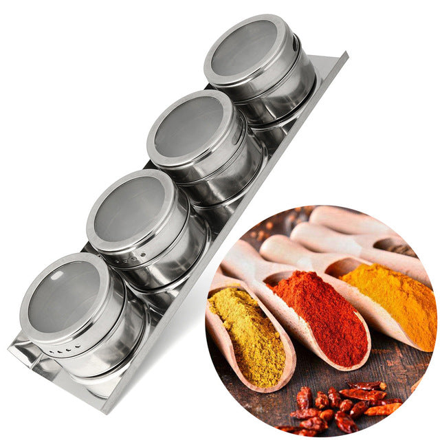 4pcs/set Condiment bottles Stainless Steel