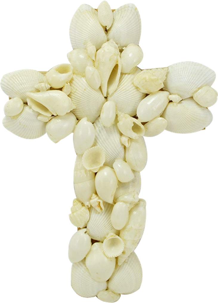 White Shells Wall Cross 8