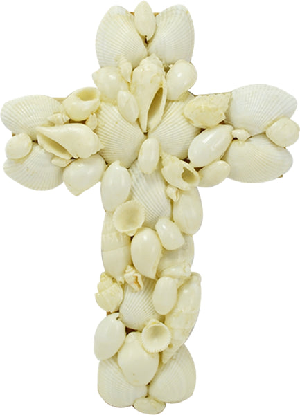 White Shells Wall Cross 8