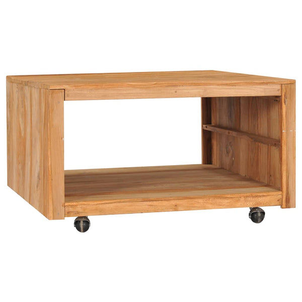Coffee Table 43.3"x23.6"x15.7" Solid Teak Wood