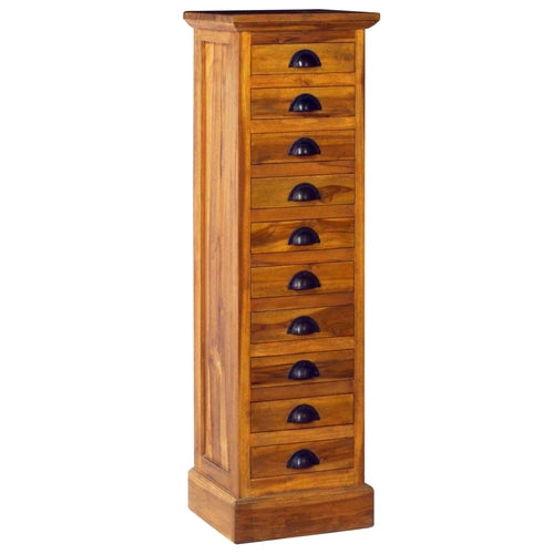 5-Drawer Cabinet 13.8"x11.8"x23.6" Solid Teak Wood