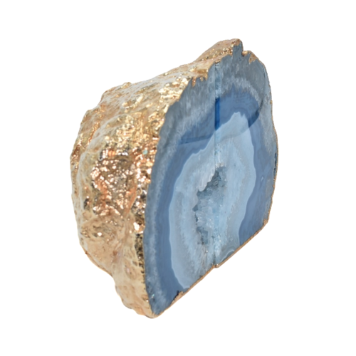 Agate Bookend Gold Electroplated Premium Quality