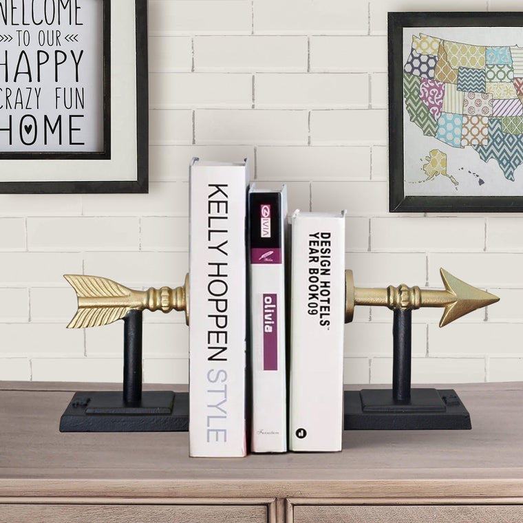 Cast Iron Arrow Bookends, 7