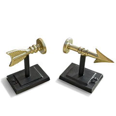 Cast Iron Arrow Bookends, 7"