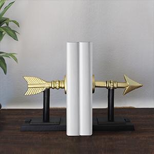 Cast Iron Arrow Bookends, 7"