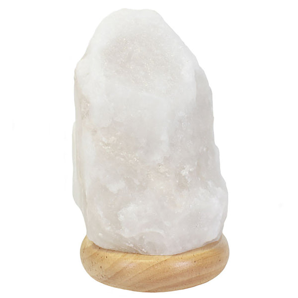 Large White USB Colour Changing Salt Lamp