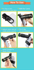 Dragon 36X Mobile Phone Lens Kit With Tripod