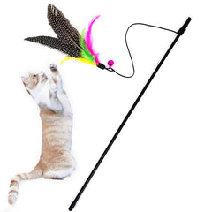 Kitten Cat Teaser Interactive Toy Rod with Bell