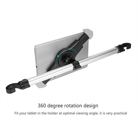 360 Degree Rotation Aluminum Seat Tablet Holder