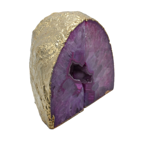 Agate Bookend Gold Electroplated Premium Quality
