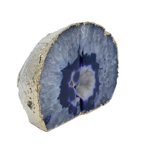 Agate Bookend Gold Electroplated Premium Quality