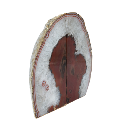 Agate Bookend Gold Electroplated Premium Quality