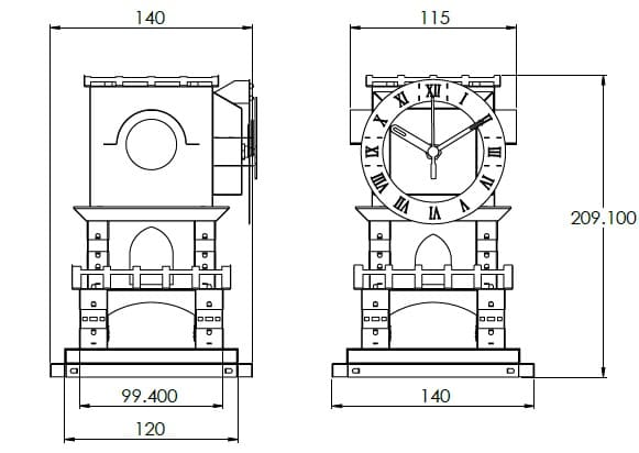 Master of Time Stand Clock