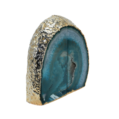 Agate Bookend Gold Electroplated Premium Quality