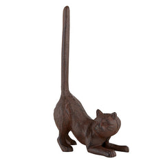 Cat Butt Cast Iron Tissue Holder | 9.5" Tall | Real Cast Iron,