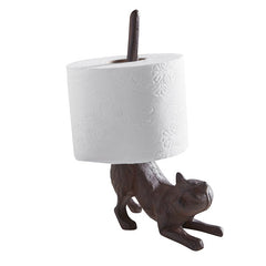 Cat Butt Cast Iron Tissue Holder | 9.5" Tall | Real Cast Iron,