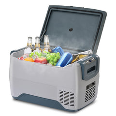 Car Fridge Portable Freezer Cooler with 12/24V DC Travel Refrigerator