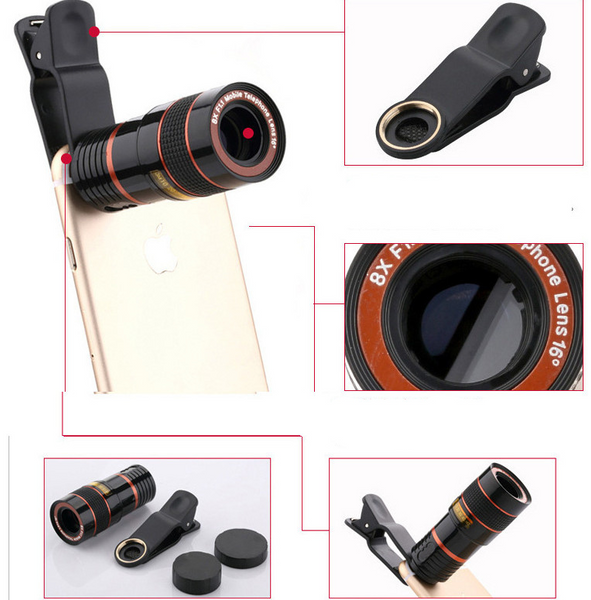 Mobile Phone Universal 8X8 Optical Zoom Telescope