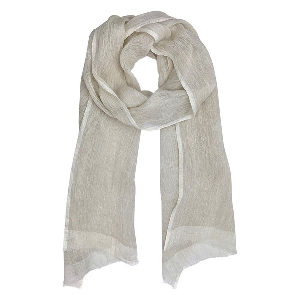 Gauze Linen Two Tone Scarf