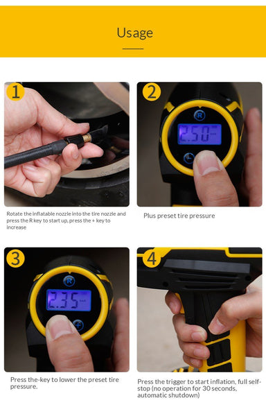 Portable Tire Inflator Air Pump